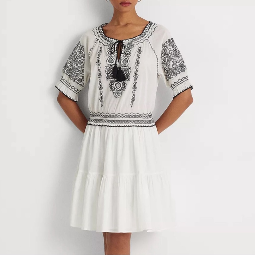 Nwt Ralph Lauren Voile Dress Size 12
